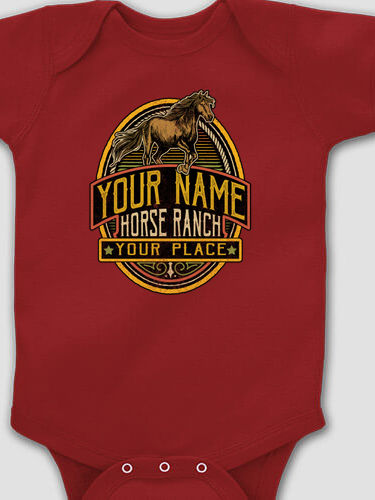 Classic Horse Ranch : Printed Baby Bodysuits