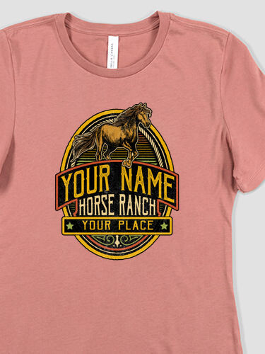 Classic Horse Ranch : Premium Ladies T-Shirts