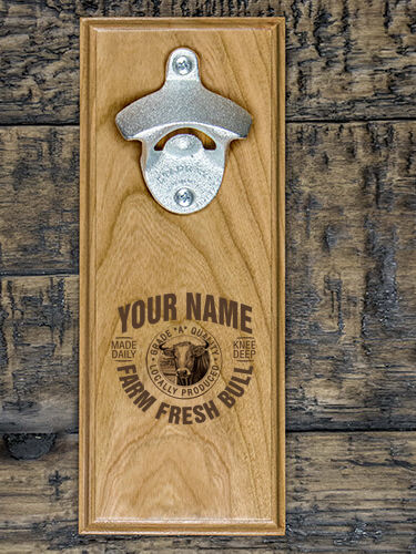 Farm Fresh Bull : Bottle Openers - Engraved