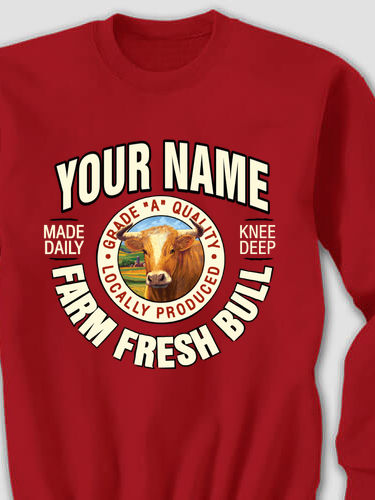 Farm Fresh Bull : Printed Sweatshirts