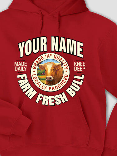 Farm Fresh Bull : Printed Hoodies