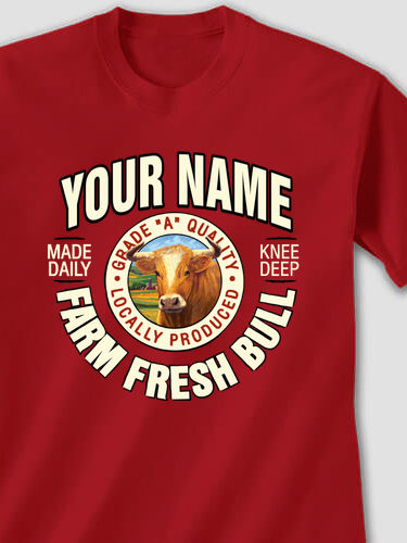 Farm Fresh Bull : Printed T-Shirts