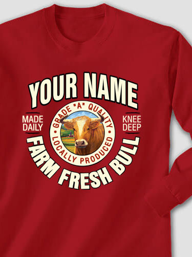 Farm Fresh Bull : Printed Long Sleeves