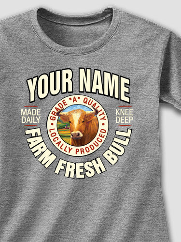 Farm Fresh Bull : Printed T-Shirts