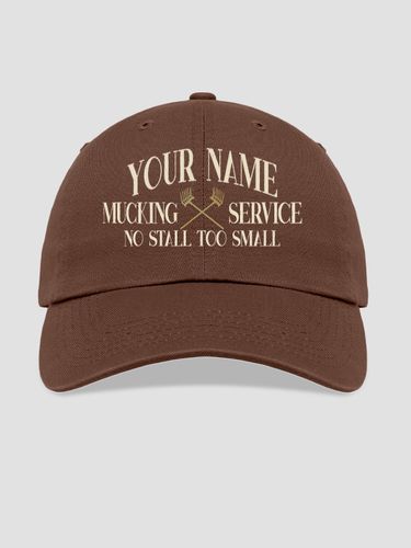 Vintage Mucking Service : Embroidered Baseball Hats