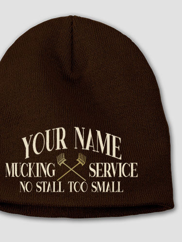 Vintage Mucking Service : Embroidered Beanies