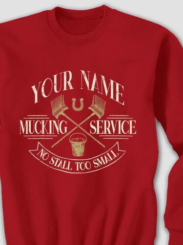 Vintage Mucking Service : Printed Sweatshirts