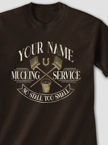 Vintage Mucking Service : Printed T-Shirts