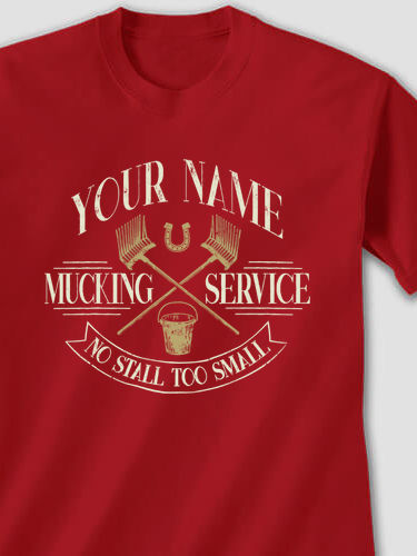 Vintage Mucking Service : Printed T-Shirts