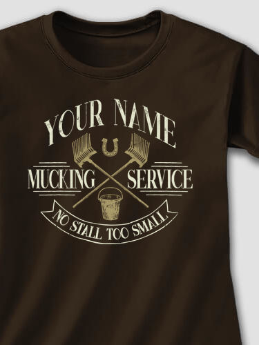 Vintage Mucking Service : Printed T-Shirts
