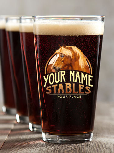 Classic Stables : Pint Glasses - Color Printed