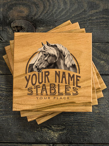 Classic Stables : Coasters - Engraved
