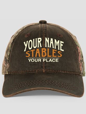 Classic Stables : Embroidered 2-Tone Camo Hats