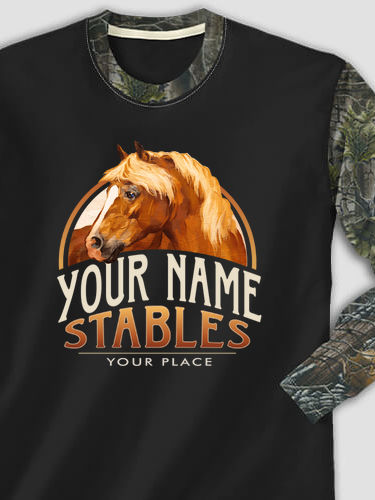 Classic Stables : Printed 2-Tone Camo Long Sleeves