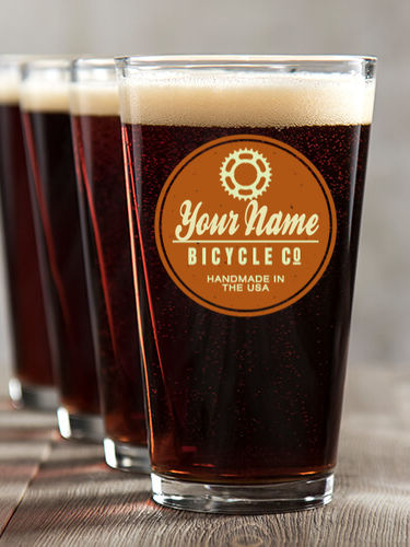Bicycle Company : Pint Glasses - Color Printed