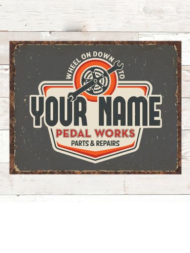 Pedal Works : Tin Signs