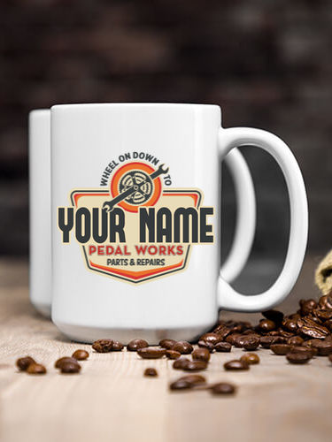 Pedal Works : Ceramic Coffee Mugs