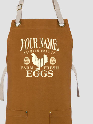 Farm Fresh Eggs : Printed Canvas Work Aprons