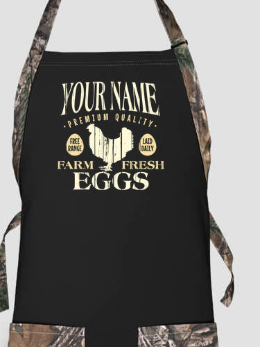 Farm Fresh Eggs : Printed 2-Tone Aprons