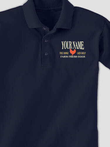 Farm Fresh Eggs : Embroidered Polo Shirts