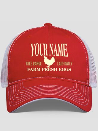 Farm Fresh Eggs : Embroidered Trucker Hats