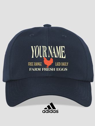 Farm Fresh Eggs : Embroidered Adidas&reg; Hats