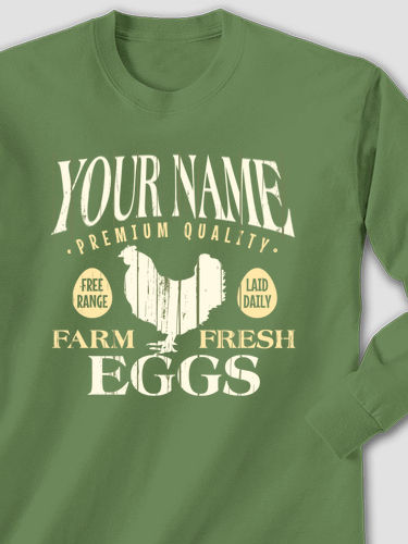 Farm Fresh Eggs : Printed Long Sleeves