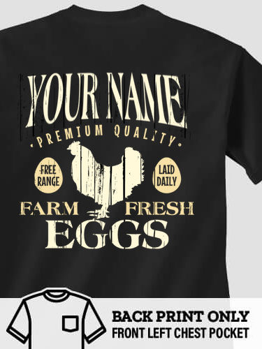 Farm Fresh Eggs : Printed Pocket T-Shirts