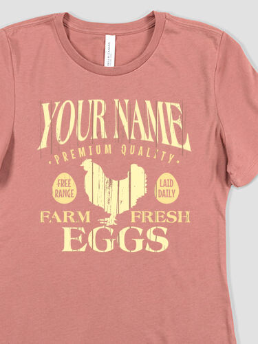 Farm Fresh Eggs : Premium Ladies T-Shirts