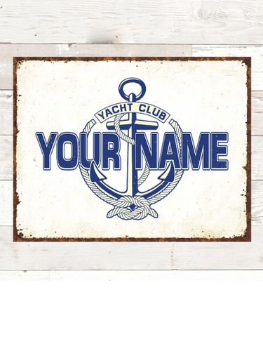 Classic Yacht Club : Tin Signs