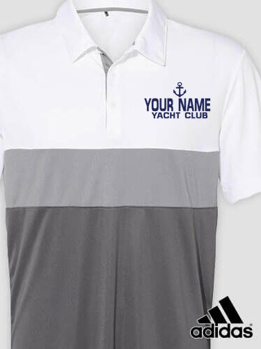 Classic Yacht Club : Embroidered Adidas&reg; Color Block Polo Shirts