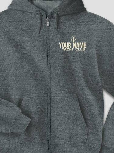Classic Yacht Club : Embroidered Zip Hoodies
