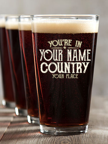 Your Country : Pint Glasses - Color Printed
