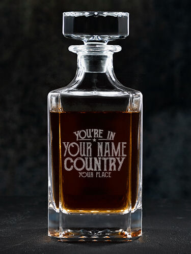 Your Country : Whiskey Decanter - Engraved