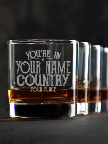 Your Country : Rocks Glasses - Engraved