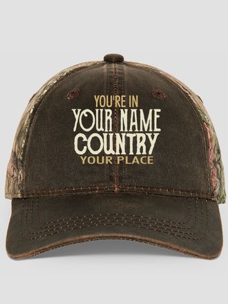 Your Country : Embroidered 2-Tone Camo Hats