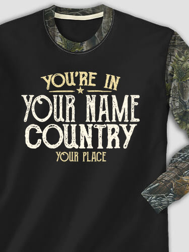 Your Country : Printed 2-Tone Camo Long Sleeves