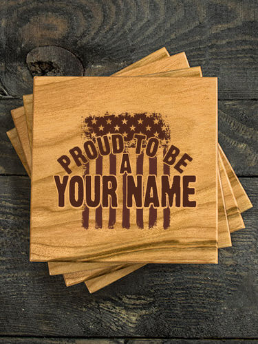 Proud To Be : Coasters - Engraved