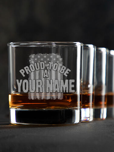 Proud To Be : Rocks Glasses - Engraved