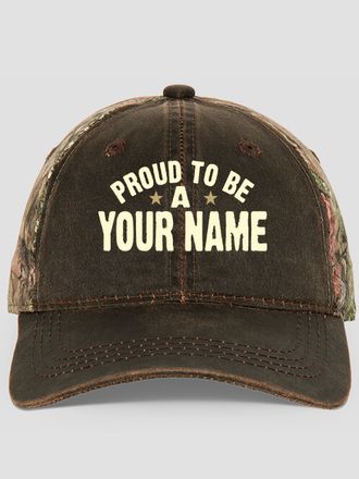 Proud To Be : Embroidered 2-Tone Camo Hats