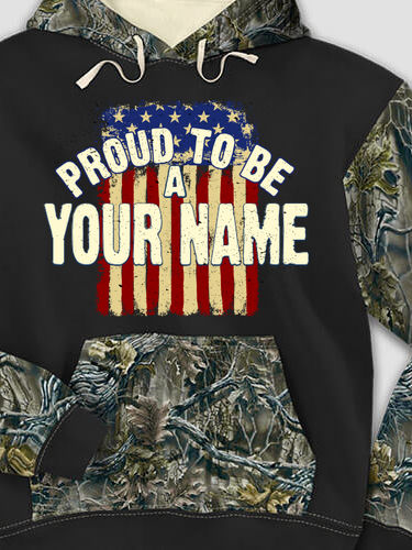Proud To Be : Printed 2-Tone Camo Hoodies