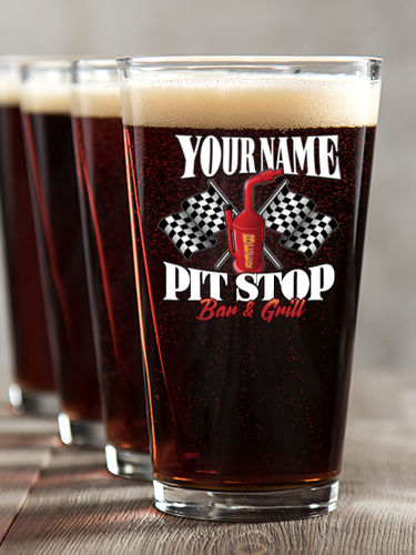 Pit Stop : Pint Glasses - Color Printed