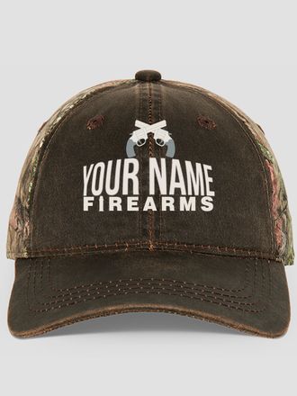 Firearms : Embroidered 2-Tone Camo Hats