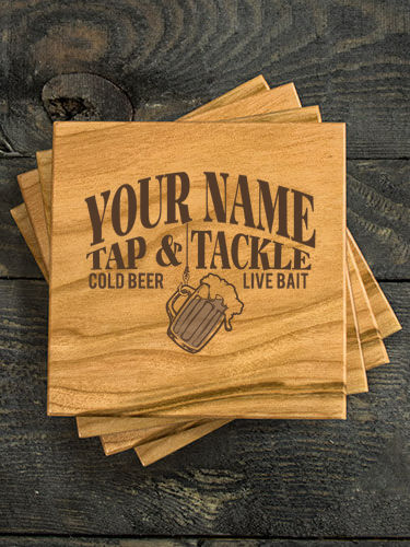 Tap and Tackle : Coasters - Engraved