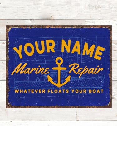 Marine Repair : Tin Signs