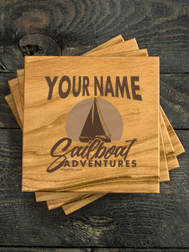 Sailboat Adventures : Coasters - Engraved