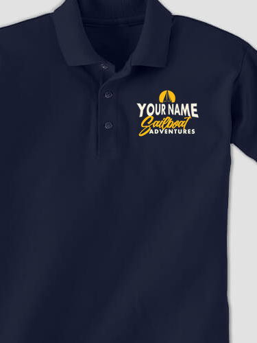 Sailboat Adventures : Embroidered Polo Shirts