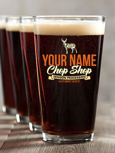 Chop Shop : Pint Glasses - Color Printed