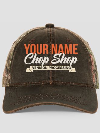 Chop Shop : Embroidered 2-Tone Camo Hats