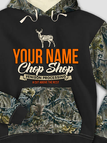 Chop Shop : Printed 2-Tone Camo Hoodies